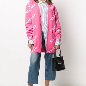 Balenciaga Logo Cardigan